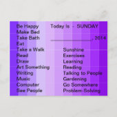 Aanpassingsprogramma's dagelijkse lijst met tools briefkaart (Voorkant)