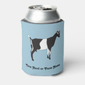 AANPASSINGSWekendprognose "Milking LaMancha Goat" Blikjeskoeler (Blikje Achterkant)