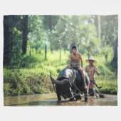 AANPLANT VAN RIJST FLEECE DEKEN (Voorkant (Horizontaal))