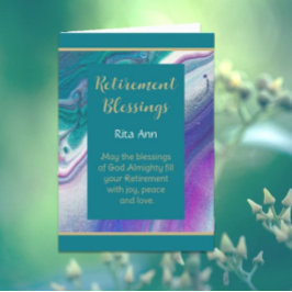 Aanraakkaart, Christelijke pensioenkaart Feestdagen Kaart