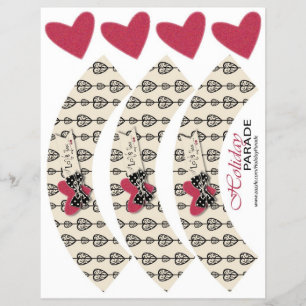 Aanraakten op mijn hartklaptaart flyer