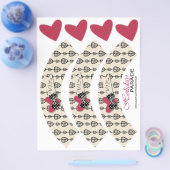 Aanraakten op mijn hartklaptaart flyer (Enkel)