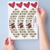 Aanraakten op mijn hartklaptaart flyer (Hand)