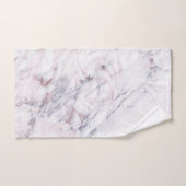 aanraking met Roos White Grey Marble Swirl Chic Tr Bad Handdoek (Handdoek)