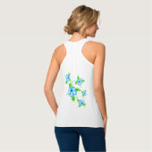 aanraking van blauw tanktop (Volledige Achterkant)