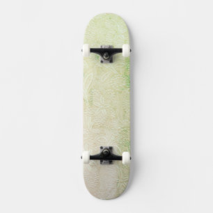 Aanraking van de Groene Floral geborduurd 2 Persoonlijk Skateboard