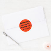 Aanraking van de traceur ronde sticker (Envelop)