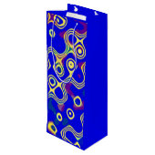 Aanraking van Geel Wijn Cadeautas (Achterkant Gekanteld)