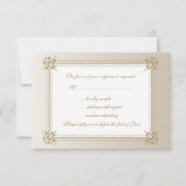 Aanraking van goud RSVP kaartje (Voorkant)