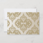 Aanraking van goud RSVP kaartje (Achterkant)