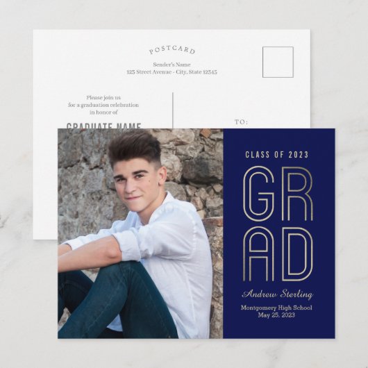 Aanraking van het Briefkaart van de Aankondiging v (Voorkant / Achterkant)