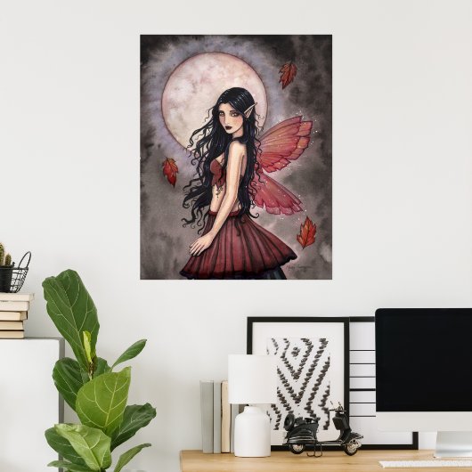 Aanraking van het najaar van het Poster Fairy (Thuiskantoor)