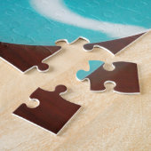 Aanraking van het Zee: een cyaan kom koffie Legpuzzel (Zijkant)