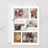 Aanraking van Holly Minimal Fotocollage Feestdagenkaart (Voorkant)