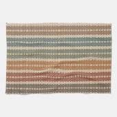 Aanraking van kleurenpatroon theedoek (Horizontaal)