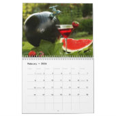 Aanraking van landkalender-bloemen in laarzen kalender (Feb 2026)