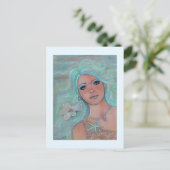Aanraking van lentemeermin-briefkaart door Renee L Briefkaart (Staand voorkant)