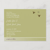 Aanraking van Limoen  bijenweddenschappen Uitnodiging Briefkaart (Voorkant)