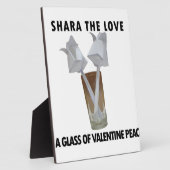 Aanraking van Romance: een vreedzame Valentijnsdag Fotoplaat (Zijkant)