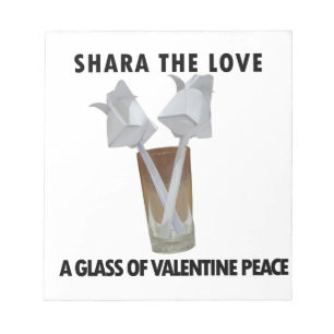 Aanraking van Romance: een vreedzame Valentijnsdag Notitieblok