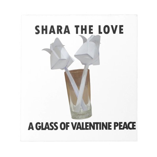 Aanraking van Romance: een vreedzame Valentijnsdag Notitieblok (Voorkant)