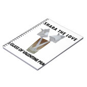 Aanraking van Romance: een vreedzame Valentijnsdag Notitieboek (Linkerzijde)