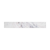 Aanraking van Roos White & Grey Marble Swirl Chic Omwikkelbaar Adreslabel (Individueel)
