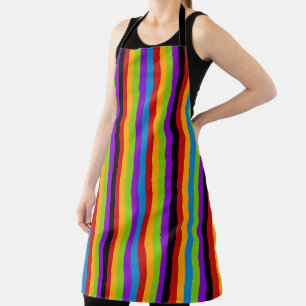 Aanraking van zwarte regenboog schort
