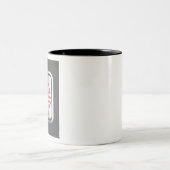 Aanroepknop voor de lift tweekleurige koffiemok (Center)