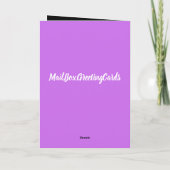 Aanschouw de bruidegom komt Wenskaart Kaart (Achterkant)