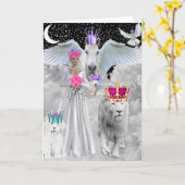 Aanschouw de bruidegom komt Wenskaart Kaart (Gele Bloem)