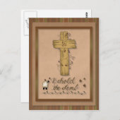 Aanschouw het Lam Christelijk Briefkaart (Voorkant / Achterkant)