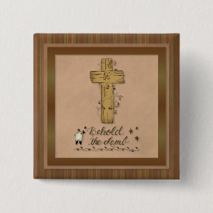 Aanschouw het Lam Christelijke Kerk Button