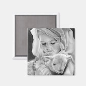 Aanschouw het Lam Gods magneet (Voorkant / Achterkant)