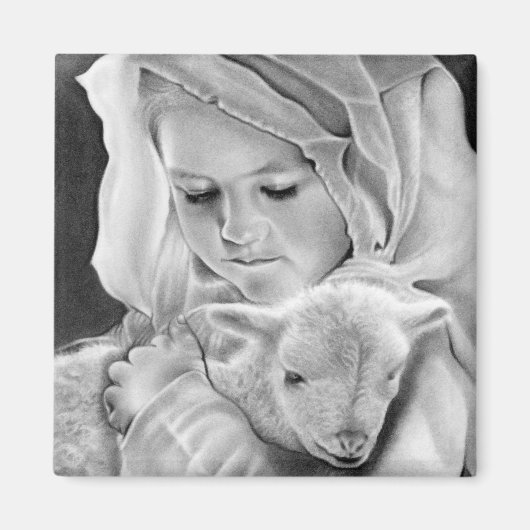 Aanschouw het Lam Gods magneet (Voorkant)