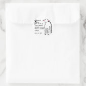 Aanschouw het Lam Gods Ronde Sticker (Tas)