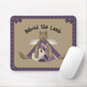 Aanschouw het Lamb Christelijk Mousepad Muismat (Met muis)