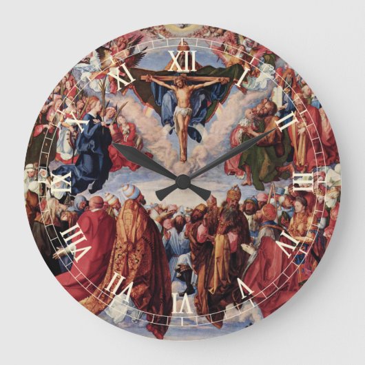 Aanschouwing van de Drie-eenheid door Albrecht Dür Grote Klok (Voorkant)