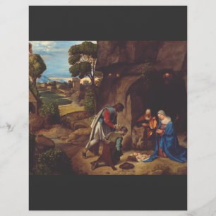 Aanschouwing van de herders door Giorgione Flyer