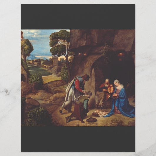 Aanschouwing van de herders door Giorgione Flyer (Voorkant)