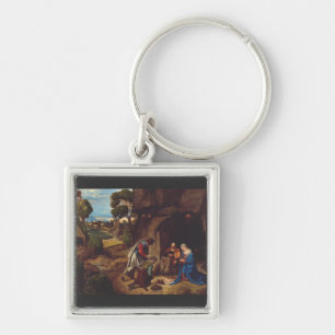 Aanschouwing van de herders door Giorgione Sleutelhanger