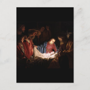 Aanschouwing van de Herders door Honthorst Briefkaart
