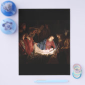 Aanschouwing van de herders door Honthorst Flyer (Enkel)