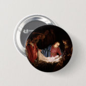 Aanschouwing van de Herders door Honthorst Ronde Button 5,7 Cm (Voorkant /achterkant)
