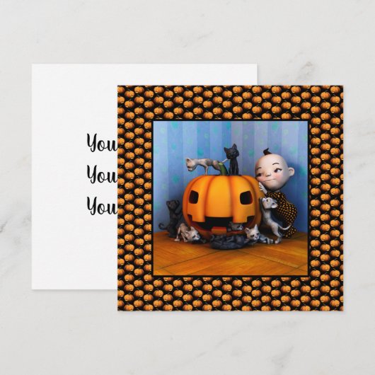 Aanslag op de pompoen aankondiging (Voorkant / Achterkant)