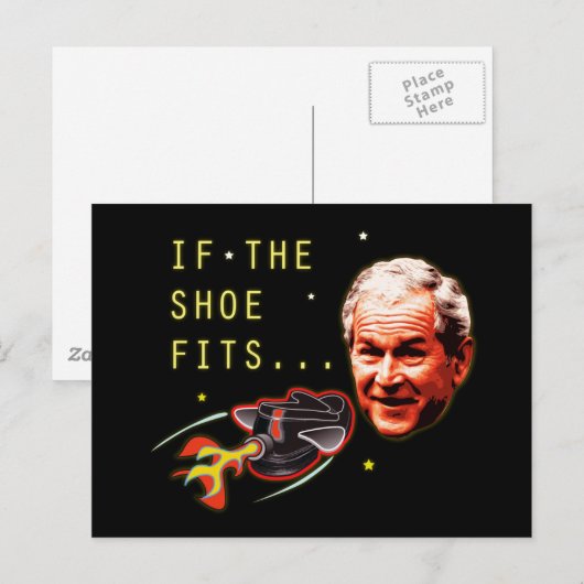 Aanslag op de vliegende schoen-hoefijzer bij Georg Briefkaart (Voorkant / Achterkant)