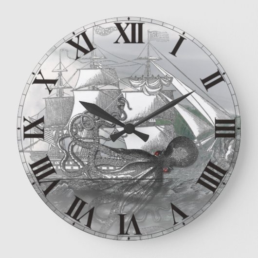 Aanslag op Giant Octopus Grote Klok (Voorkant)