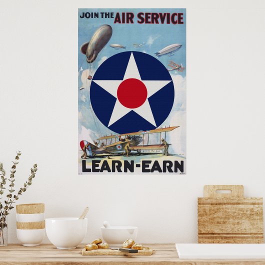 Aansluiten bij het Poster voor luchtdiensten (Keuken)