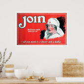 Aansluiten bij het Rode Kruis (US00027A) Poster (Keuken)