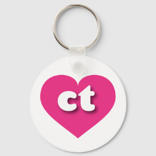 Aansluiting hete roze hart - Ik hou van sm Sleutelhanger